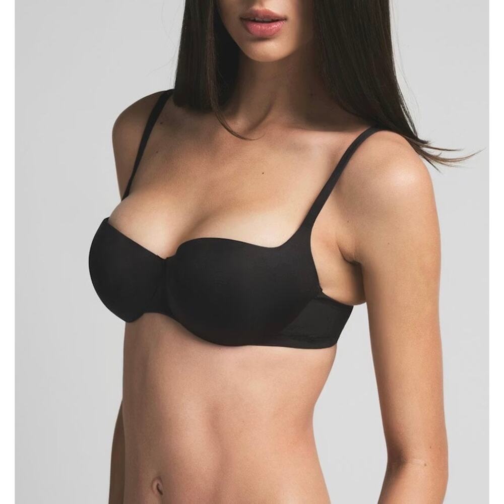 ❌SOLD❌ NWT Skims black Ultimate Balconette Push Up Bra 32DD 32E onyx